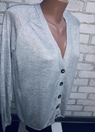 Новый брендовый серый свитерок кардиган оверсайз бохо only our story  размер указан с4 фото