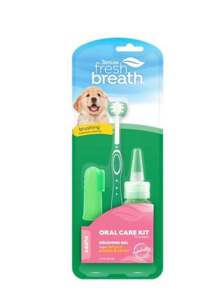 Набір для чищення зубів цуценятам,собакамtropiclean oral care kit for puppies