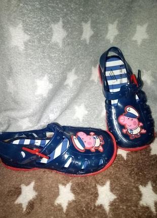 Нові силіконові сандалі босоніжки мильниці свинка пеппа,джордж