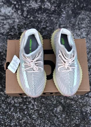 Adidas yeezy boost 350 v2 citrin 🆕 женские кроссовки адидас изи 🆕 бежевый/желтый9 фото