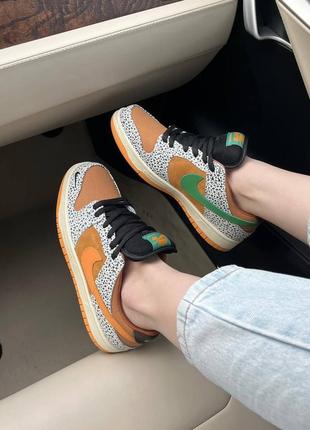 Женские кроссовки nike sb dunk safari 🐆