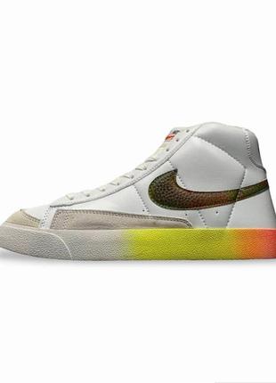 Кроссовки nike blazer mid 77 vintage white & black (нике )