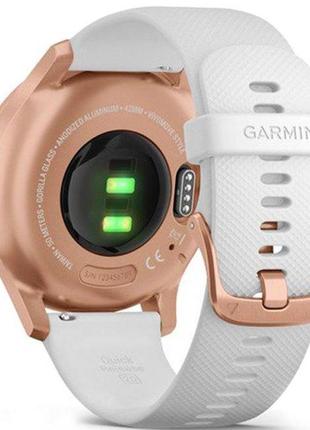 Garmin vivomove ⌚ style, s/e eu, rose gold, white, silicone6 фото