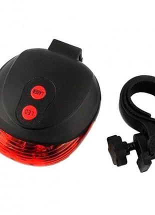 Фонарик велосипедный с крепежем bl-118 bike light+laser