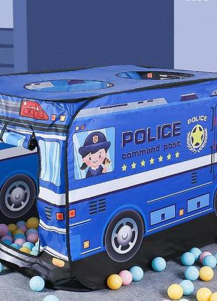 Детская игровая палатка полицейский автобус