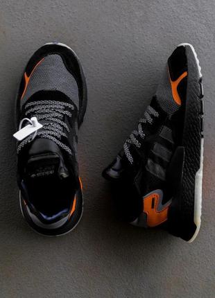 Adidas nite jogger core "black" 🆕 мужские кроссовки адидас 🆕 черные2 фото