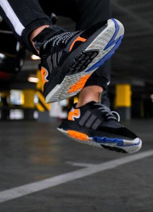 Adidas nite jogger core "black" 🆕 мужские кроссовки адидас 🆕 черные6 фото