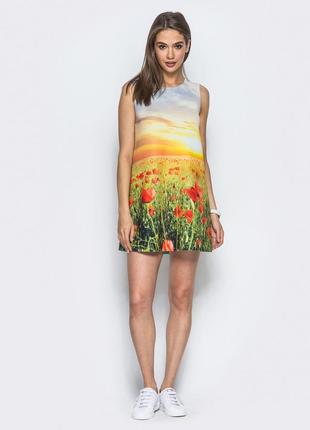 Женский сарафан с модным принтом a.play s 44