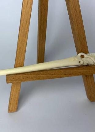 Шпилька из кости, аксессуар, заколка для волос "цветы лиана", шпилька костяная,...