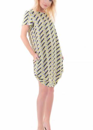 Свободное женское  платье из натуральной ткани a.play xl 505 фото