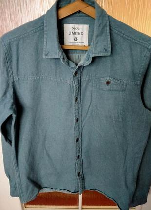 Приталенная джинсовая рубашка