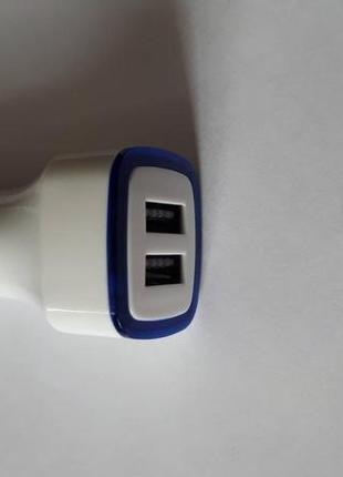 Зарядний пристрій 2 usb 5 v/2100mah