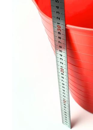 Ведро эластичное строительное elastic bucket lux 26 л, красное (335)3 фото