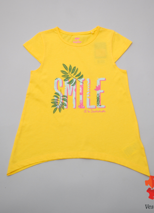Костюм літній для дівчинки футболка і шорти lupilu4 фото