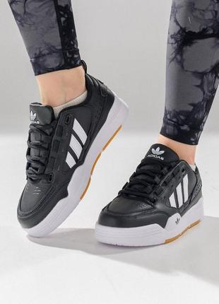 Женские кроссовки adidas originals adi2000 black white
