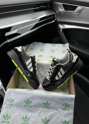 Мужские кроссовки adidas originals adi2000 gray green8 фото