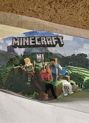 Маска дитяча захисна стильна seal plus minecraft - 10 х23 см