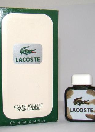 Мініатюра lacoste lacoste 4мл. оригінал. вінтаж,