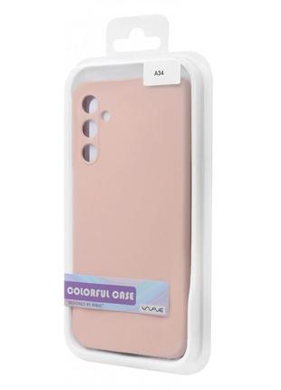 Чохол wave colorful case (tpu) samsung galaxy a34 pink sand2 фото