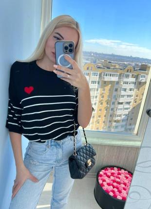 Футболка ами ami полосатая