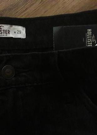 Крутые джинсовые шорты hollister с вышивкой4 фото