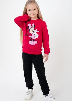 Спортивний костюм міні маус, спортивный костюм мини маус, стильний костюм для дівчат, спортивний костюм з начосом