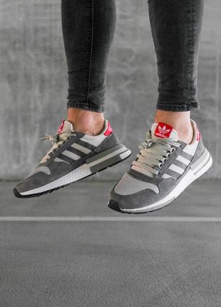 Adidas zx 500 rm "grey four" 🆕 мужские кроссовки адидас 🆕 серые4 фото