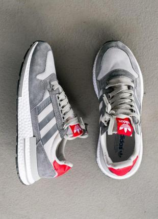 Adidas zx 500 rm "grey four" 🆕 мужские кроссовки адидас 🆕 серые1 фото