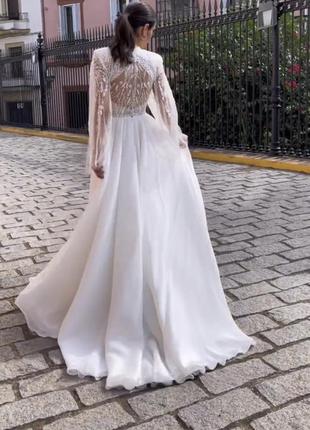 Свадебное платье из бисера4 фото