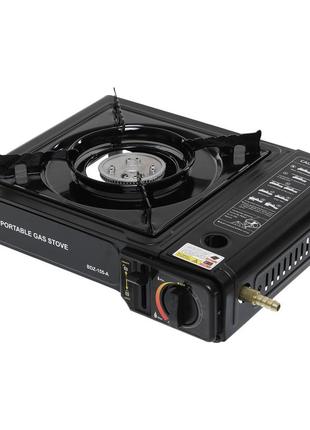 Плита газова туристична з п'єзопідпалом і адаптером 2 в 1 portable gas stove bdz-155-a (8124)