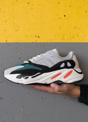 Adidas yeezy boost 700 wave runner solid 🆕 чоловічі кросівки адідас 🆕 білий/сірий