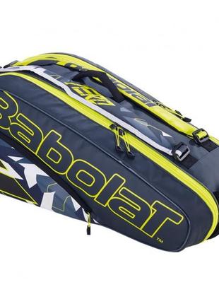 Чохол babolat rh x 6 pure aero grey/yellow/white