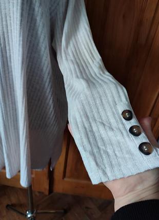 Блуза- туника рубчик v образный вырез батал4 фото