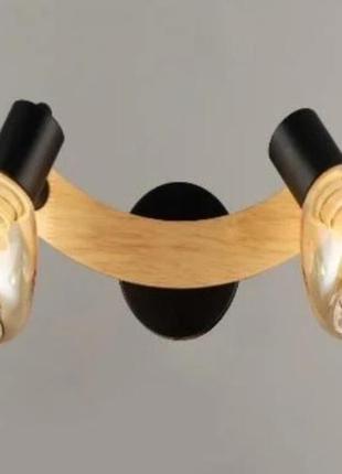 Бра настінне sirius b n4766/2 накладне з корпусом з дерева