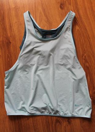 Спортивная необыкновенная майка топ nike grace 2 in 1 women's tank vest