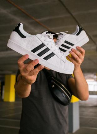 Adidas superstar white/black 🆕 мужские кроссовки адидас 🆕 белый/черный