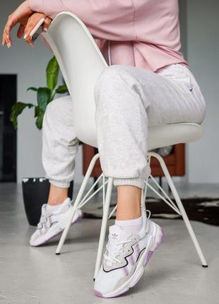 Adidas ozweego white/purple 🆕 женские кроссовки адидас 🆕 белый/сиреневый5 фото
