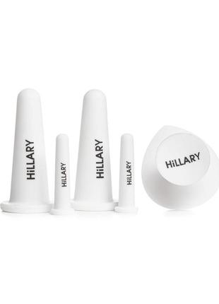 Набір вакуумних банок для масажу обличчя + органічна нерафінована олія макадамії...