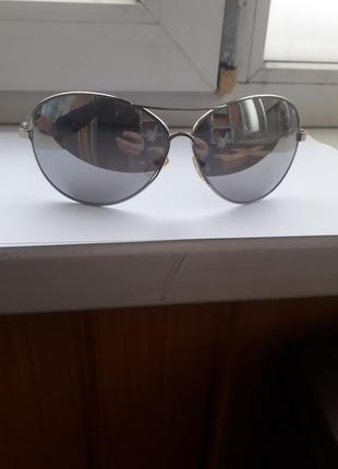 Ооочень большие зеркальные  солнцезащитные  очки-капли, великі  розміри1 фото