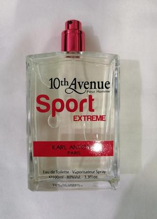 Уцінка! тестер туалетної води для чоловіків sport extreem karl antony 10th avenue 100ml