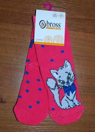 Демісезонні шкарпетки бросс bross 3-5, 5-7 котик