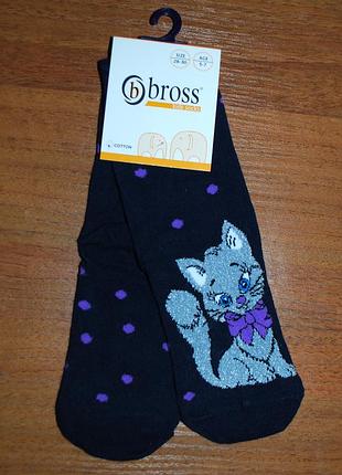 Демисезонные носки бросс bross 3-5, 5-7 котик