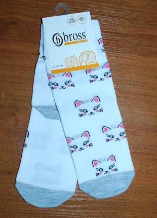 Демісезонні шкарпетки бросс bross 5-7 котик1 фото