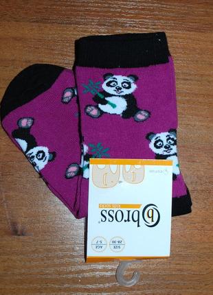 Демісезонні носки шкарпетки бросс bross 5-7, 7-9 панда1 фото