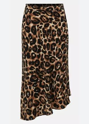 Юбка леопардовый принт miss selfridge, m