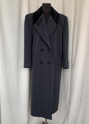 Винтаж 80х пальто шерстяное стильное модное актуальное1 фото