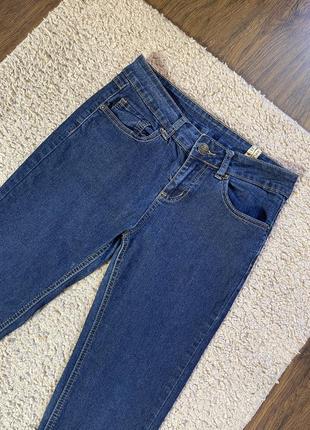 Женские джинсы скинни синего цвета6 фото