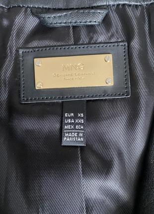 Женская кожаная куртка mango xs 34 размер3 фото