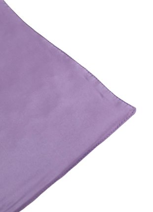 Шелковое полотенце для лица, натуральный шелк/махра, мини размер 24х24 см. цвет сиреневый.