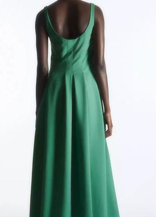 Cos зеленый сарафан платье джерси 40
